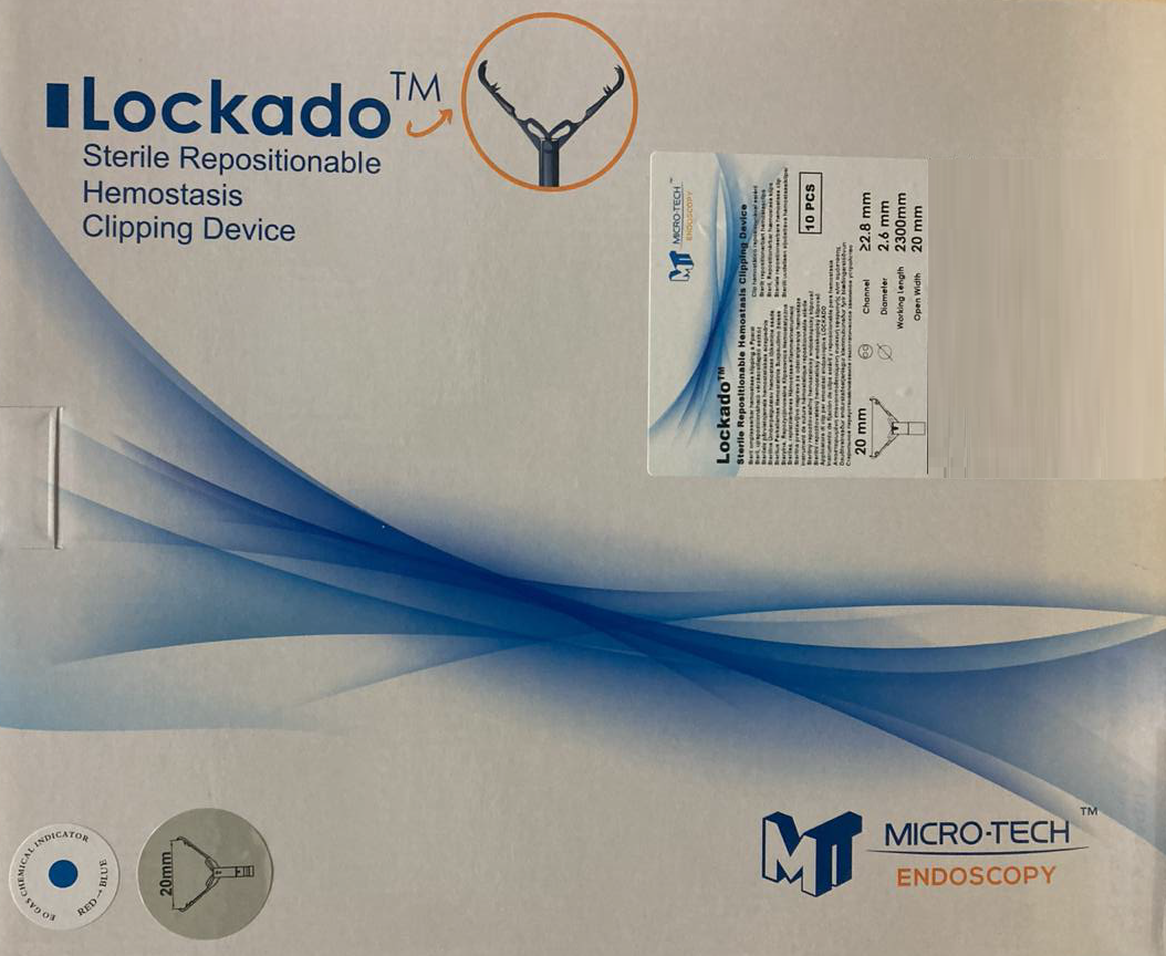 Стерильний репозиційний гемостатичний кліпуючий пристрій Lockado™, 20 мм